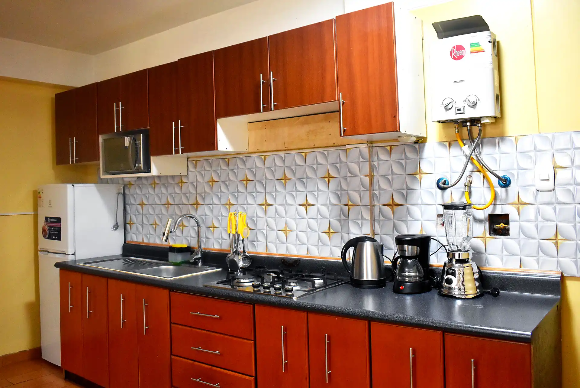 Cocina del departamento familiar en el 1er Piso